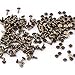 Produktbild 100 Satz Doppel Cap Niet Für Leder Handwerk Reparaturen Dekoration, Doppel Cap Rivet Rohr Metallbolzen Kit 6 × 8mm für DIY, Tasche, Schuhe Reparaturen(Bronze)