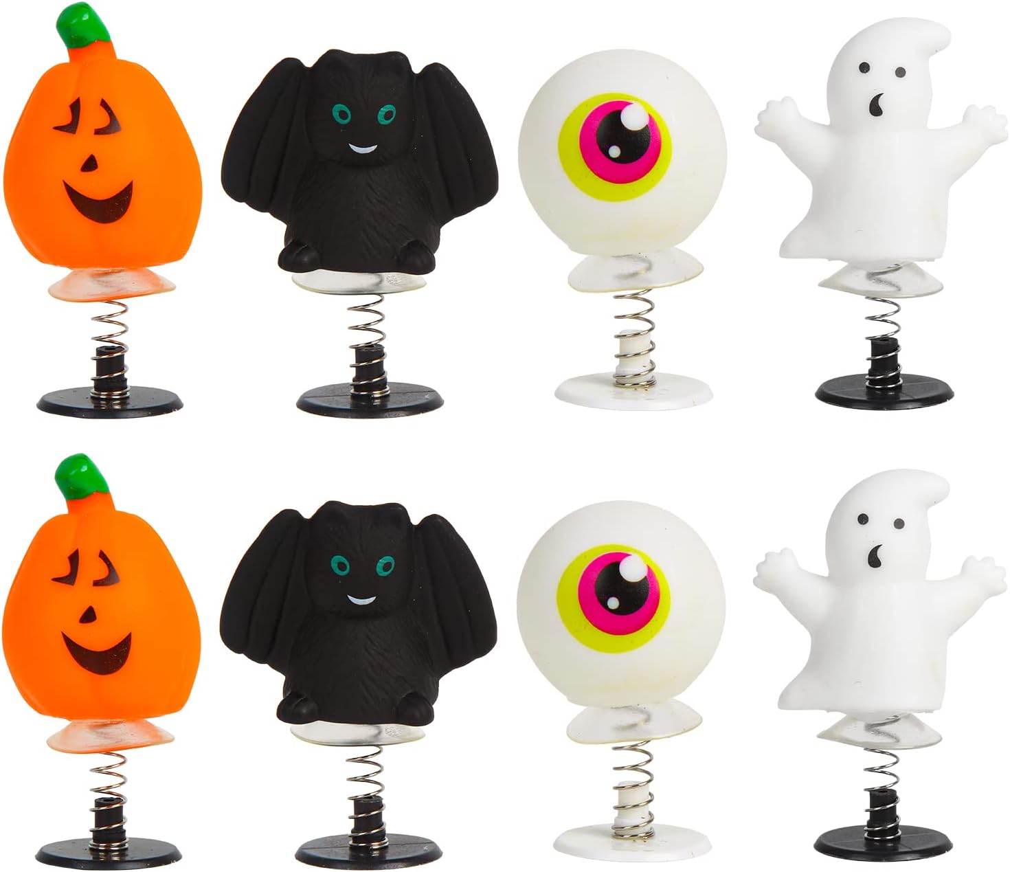 SULOLI Halloween Monster Jump Ups,8PCS Assorted Novelty Monster Spring Jump Up Party Favor Toys Kids Classroom Prizes