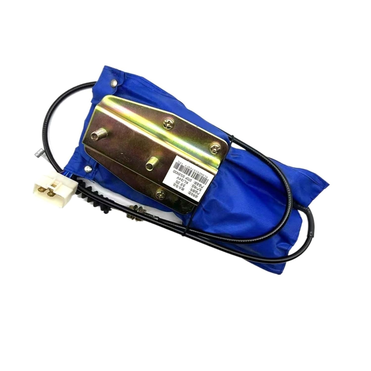 24V Diesel Engine Flameout Controller 1-81900227-0 for 4BD1 6BD1 4BG1 6BG1 Engine Stop Solenoid Motor Case Excavator CX230(Black Plug 1.05m)