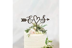 Rustic Wedding Arrow Cake Topper