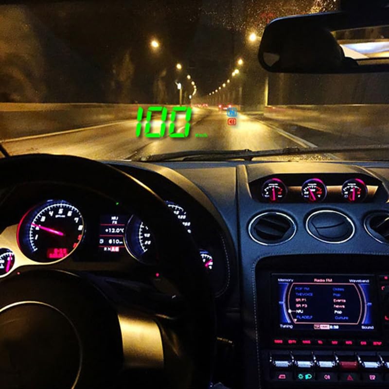 Head Up Display HUD GPS for Parabrisas for Pantalla Frontal Digital for Sistema de Advertencia velocímetro Inteligente