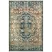 HomeRoots Gold Polypropylene, Polyester 10??? x 13??? Sand and Blue Distressed Indoor Area Rug