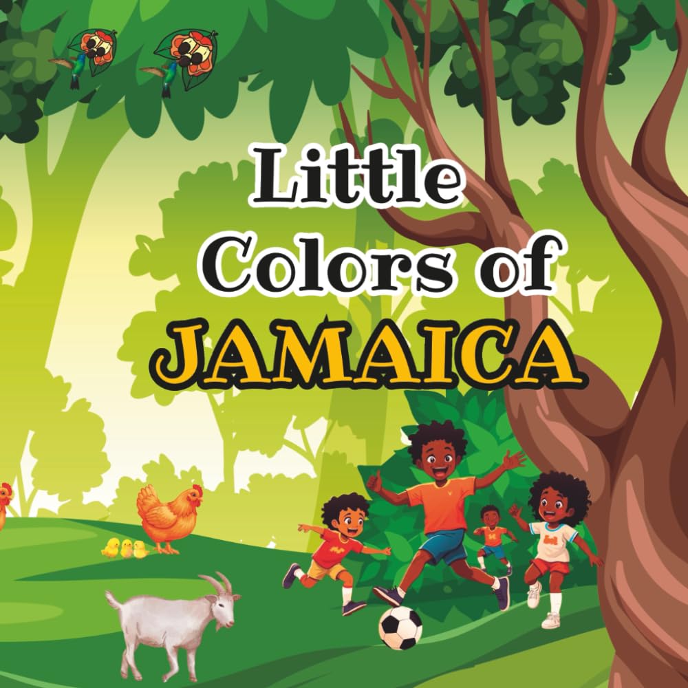Little colors of jamaica coloring book for kids: Jamaican coloring book
