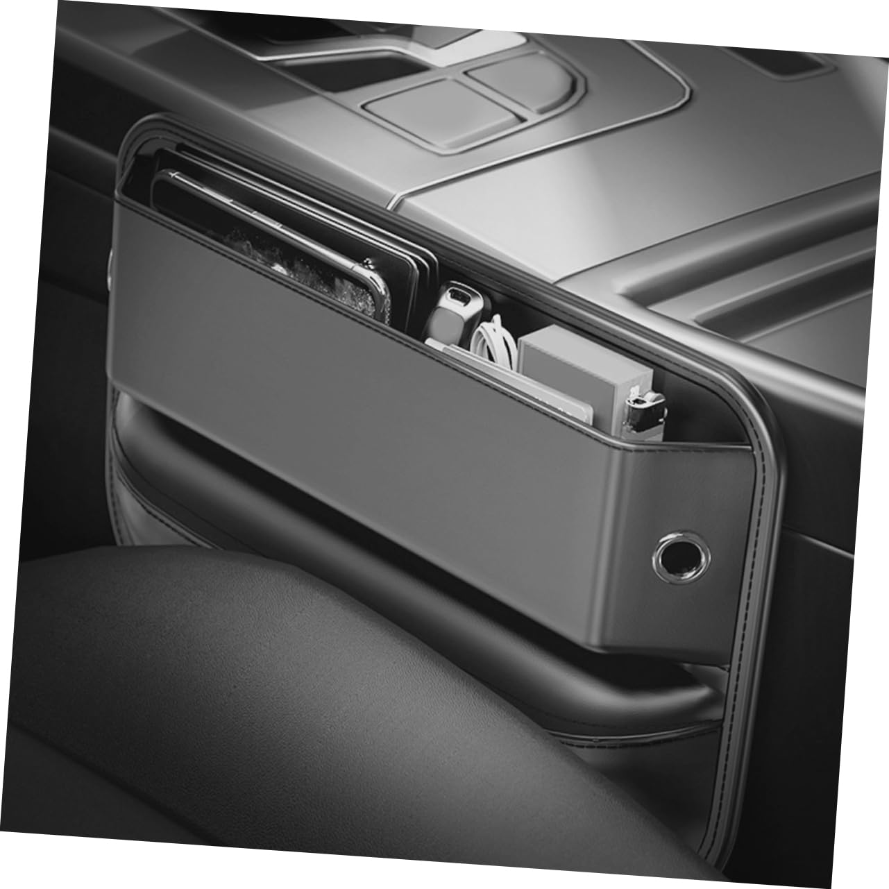 TOPBATHY Caja De Almacenamiento Del Asiento Para Coche Organizador De Huecos De Asientos Almacenamiento Color Negro Material Resistente Para El Orden Tu Vehículo