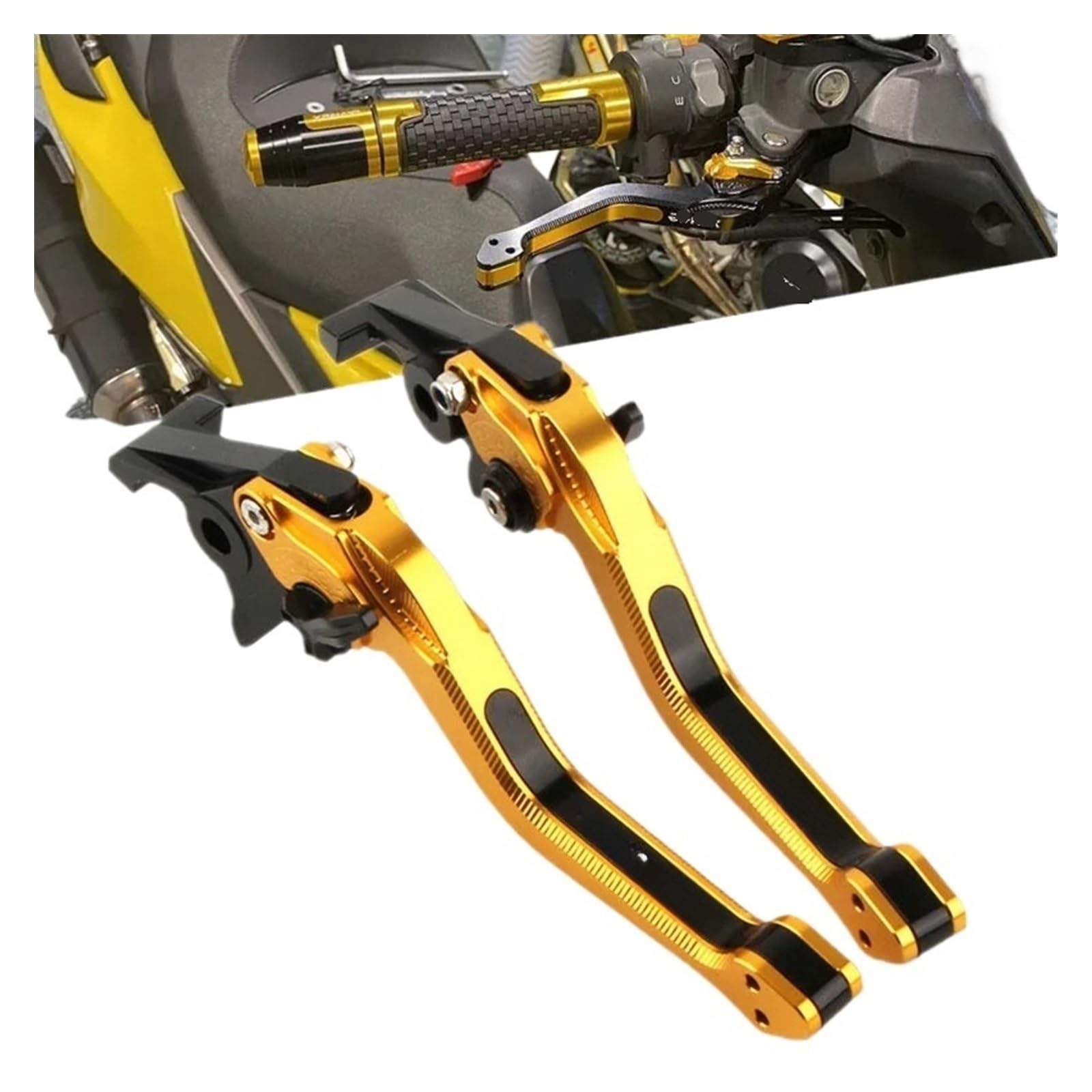 Ewsjg Z650 Yellow For Kawa&Saki Z400 Z650 Z800 2021-2023 Motorcycle Cnc Clutch Levers Handle Accessories Adjustable Brake Clutch Levers Clutchs Brakes Handle Levers