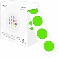 Vista 60 de PARLAIM 6 Rolls 6000PCS 3/4" Round Circle Color-Code Dot Stickers, 6 Color Style Colorful Coding Label Sticker for Home Office Classroom
