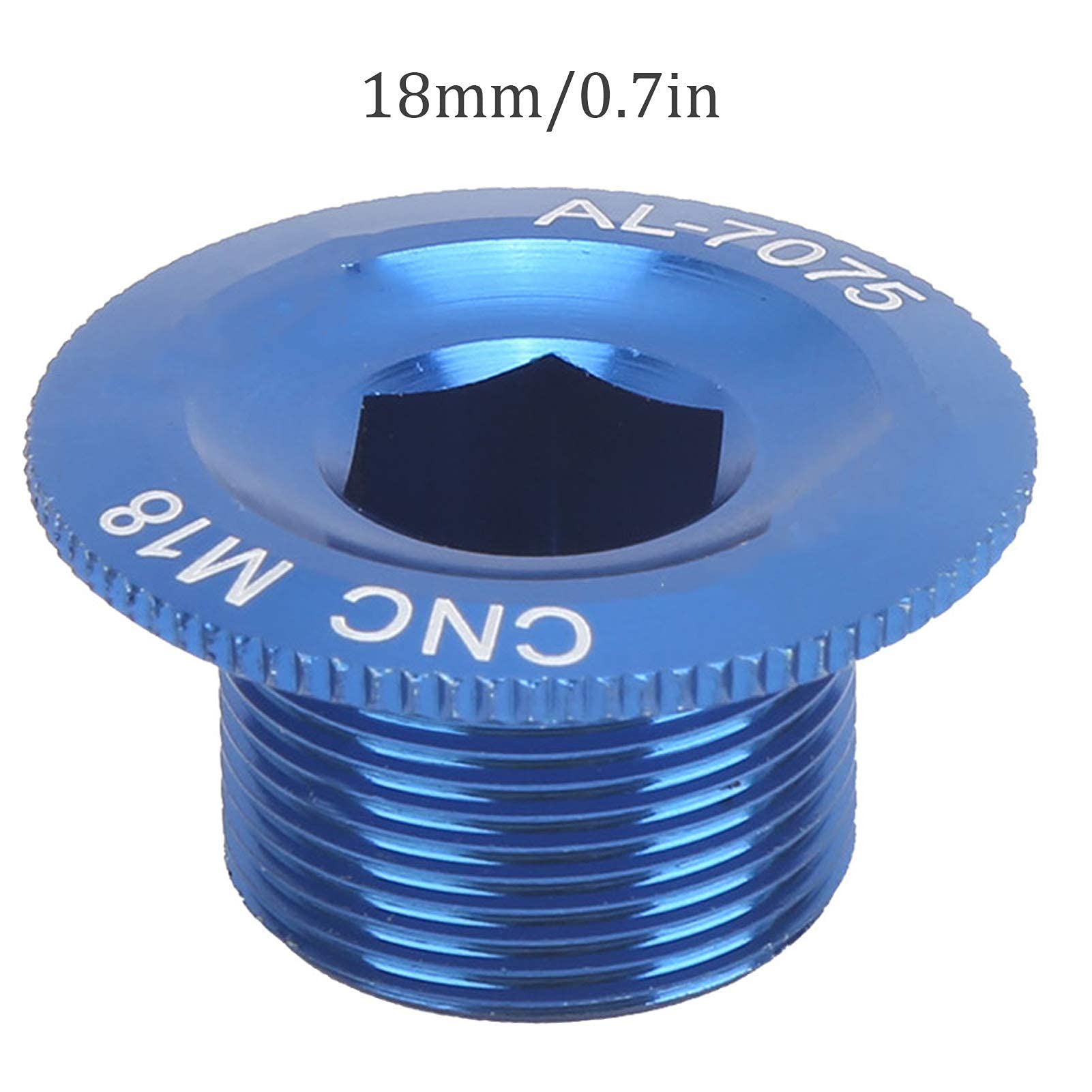 Vis De Manivelle De Vélo Cersalt – M18, Alliage Aluminium, Bleu, Pour Pédalier Prowheel Hollow, Lot De 2