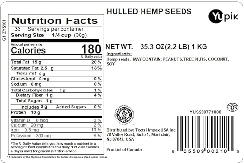 Yupik Canadian Hulled Hemp Seeds thumb #1