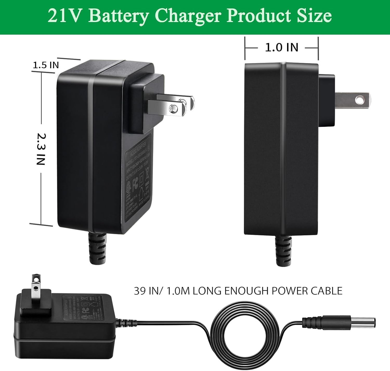 21V Lithium Battery Charger for 20V/21V Power Tools - Compatible with Mini Chainsaw, Hand Drills, Electric Wrenches, Screwdrivers - Fast Charging & Overload Protection. - Image 7