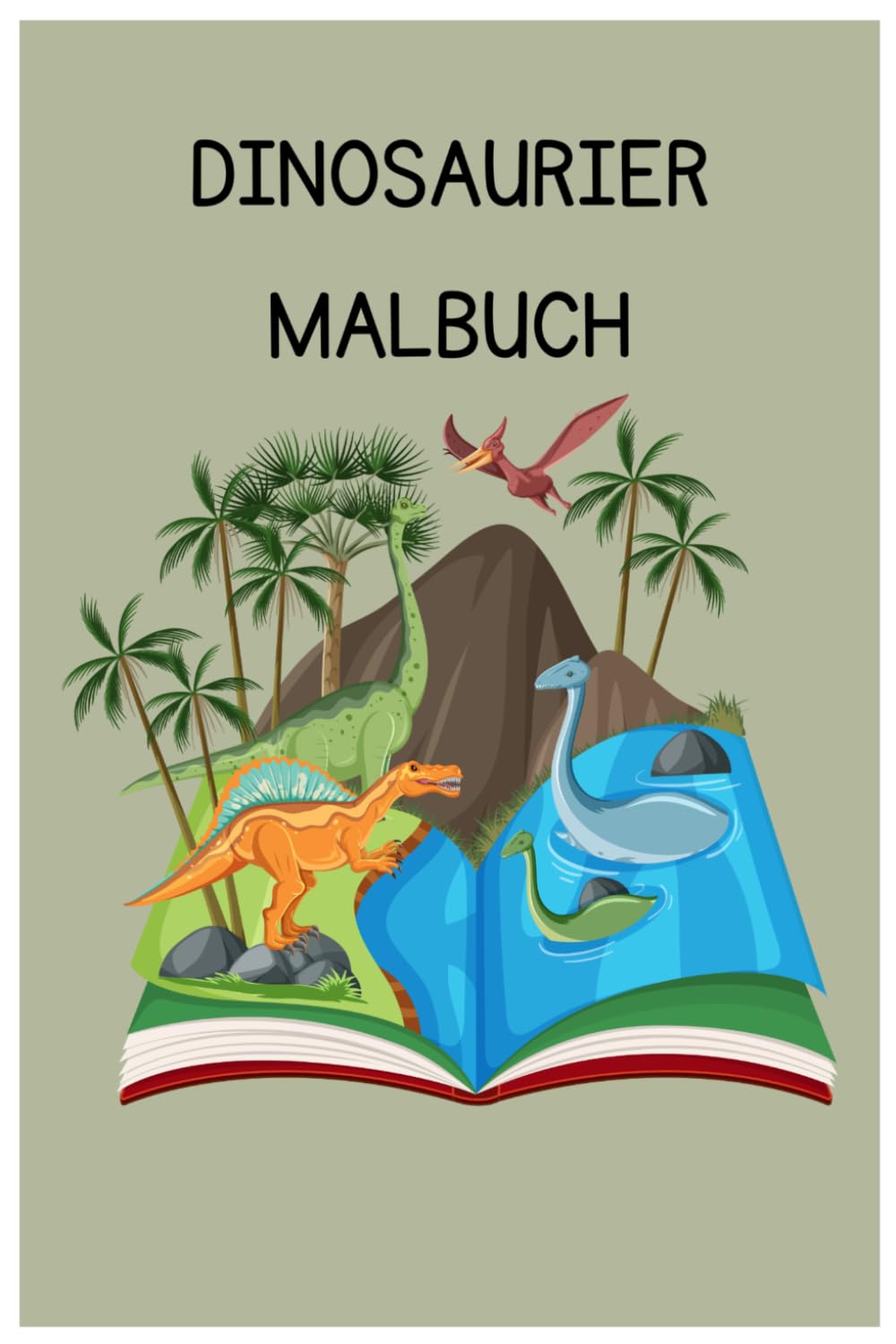 Dinosaurier Ausmalbuch für Kinder