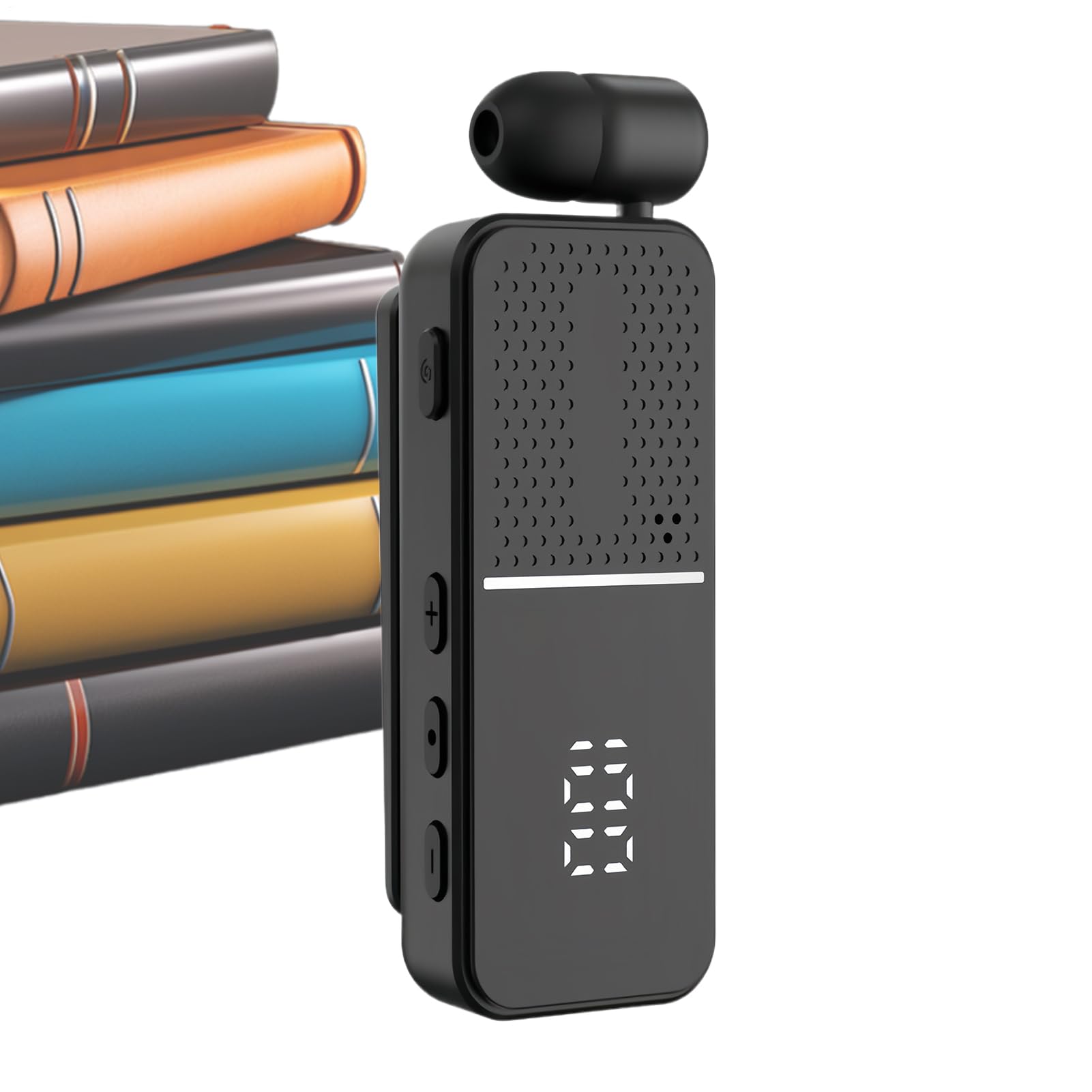 Wireless Sound Gear – Clip da bavero per allenamento | Policarbonato con cancellazione del rumore, cuffie auricolari leggere, accessorio per lavoro e corsa, per uomini e donne