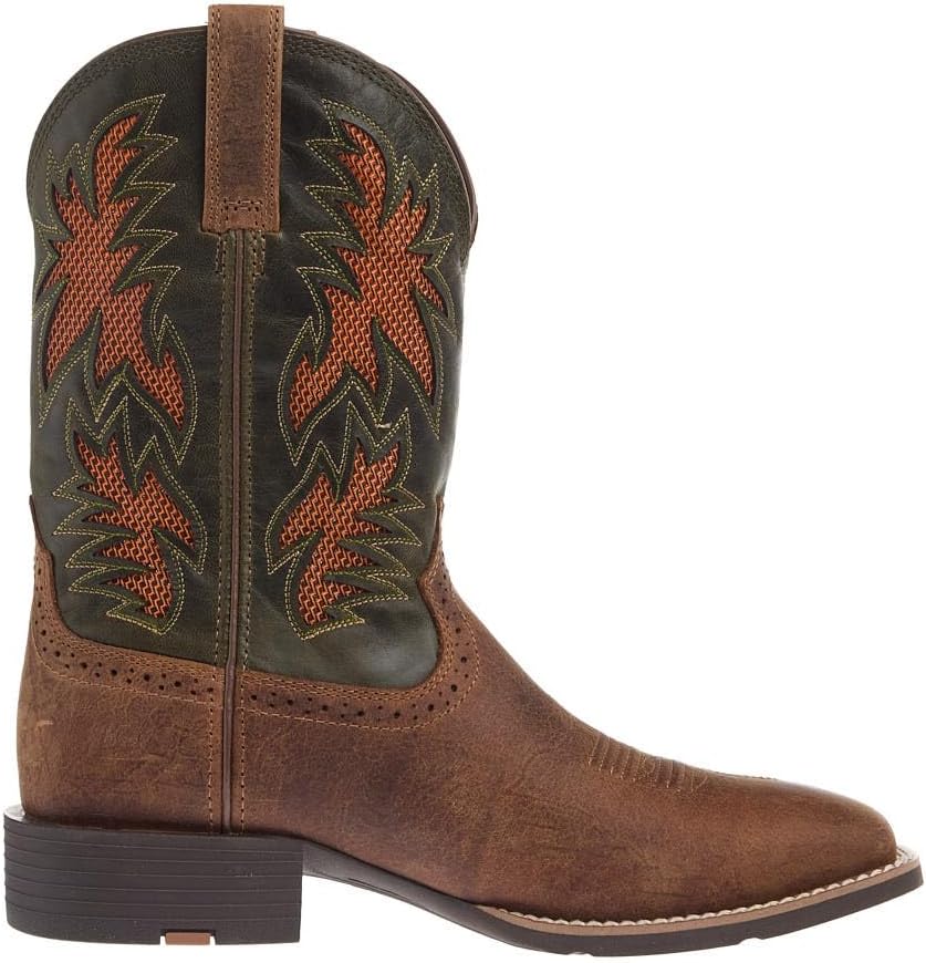 ARIAT mens Sport Cool Venttek Wide Square Toe Cowboy Boot
