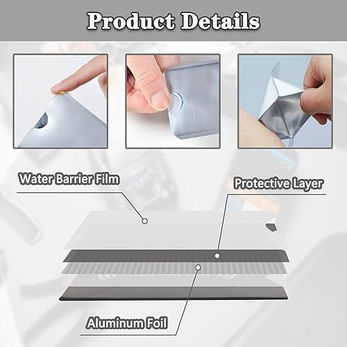 Miniatura 3 de Tarjetero con bloqueo RFID, protector de tarjeta de crédito e identidad para protección contra robos, paquete de 10 fundas seguras