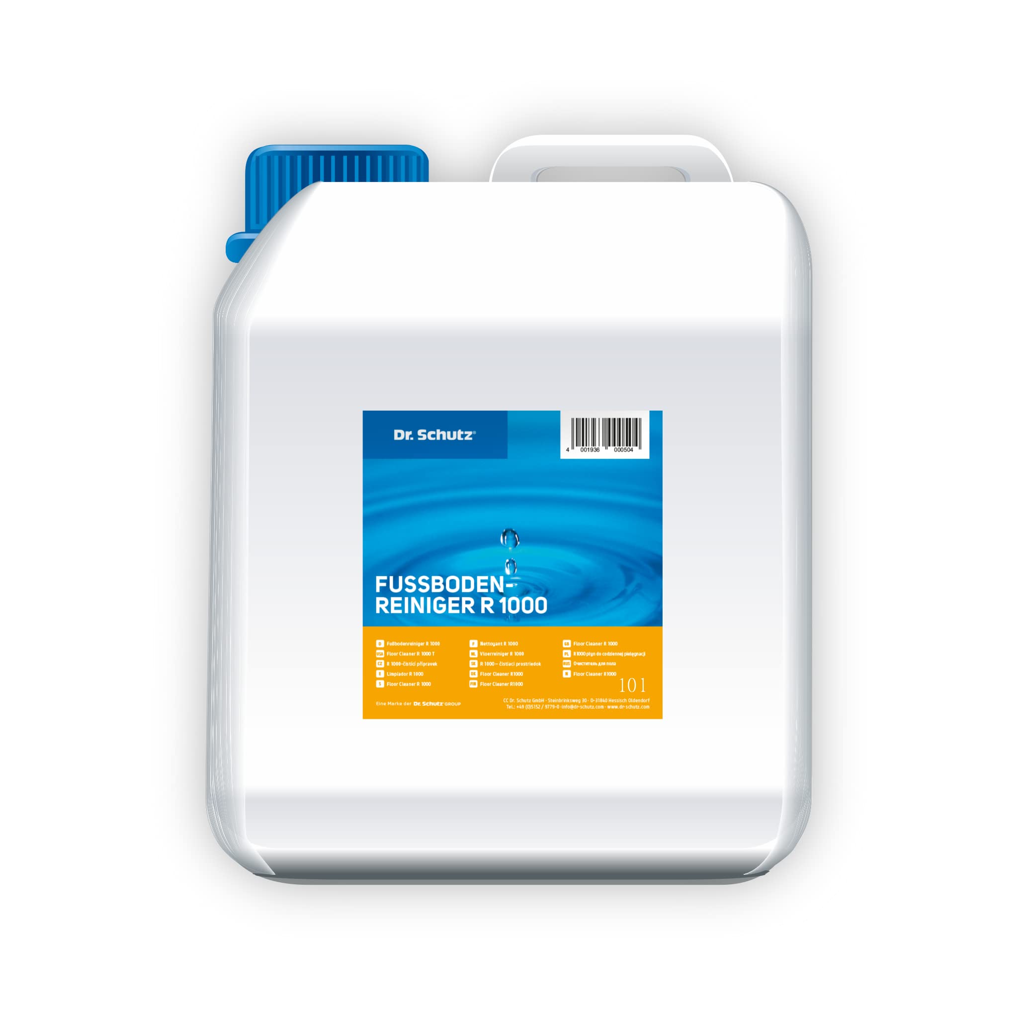 Trevendo® Set - Dr. Schutz Fußbodenreiniger R 1000, 10 Liter inkl. Wischmopp