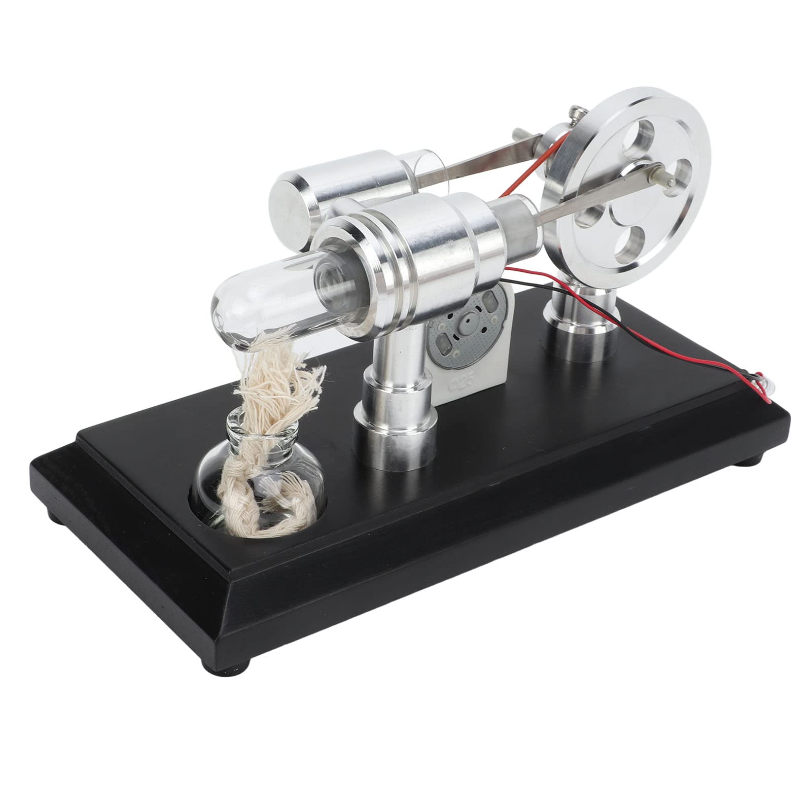 Modello Motore Stirling Engine Design Raffinato con LED Multicolori per Progetti di Scienze Educative Acciaio Inossidabile 1 unità