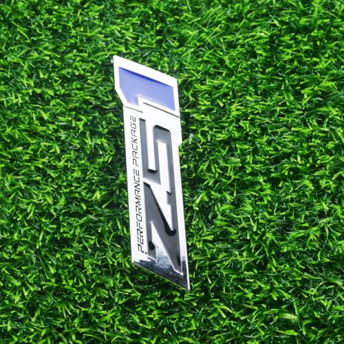 Image of 2Pcs Z51 Performance Emblems Engine Hood 3D Package Badge Decal Replacement Z51 (Chrome Blue)