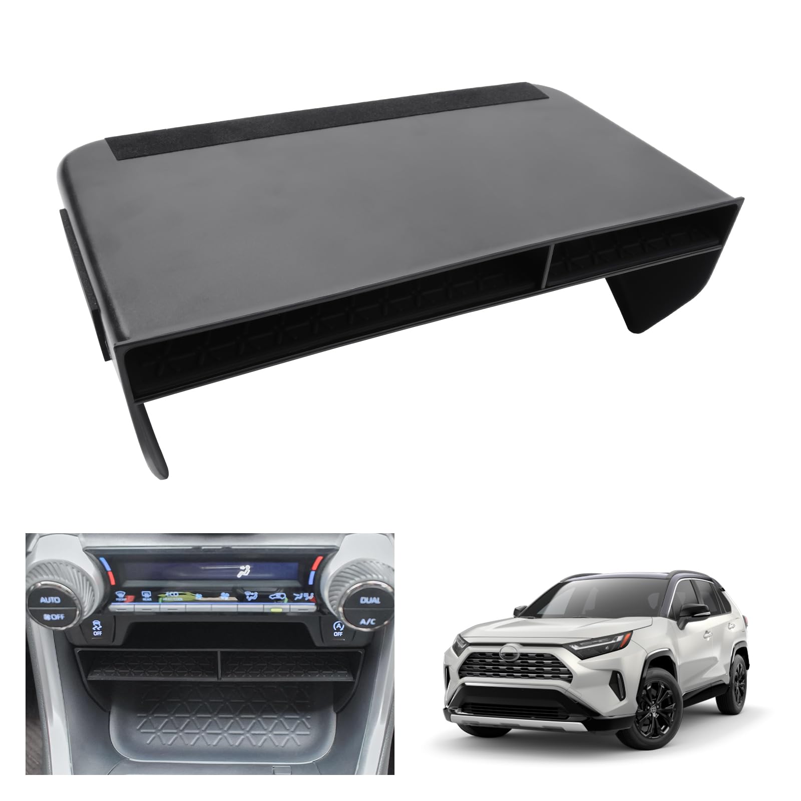 GAFAT Toyota RAV4/Hybrid 2019-2024 2025 skrzynka do przechowywania konsoli środkowej, do RAV4 V Model Year 2019, organizer taca do przechowywania pod konsolą środkową, kompatybilne z akcesoriami