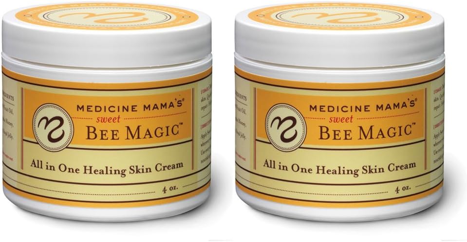 Sweet Bee Naturals Medicine Mama's Apothecary Magic All in One Healing Skin Cream, 2 Count/8 Ounces Total