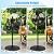 COSTWAY Outdoor Misting Fan, 16-Inch Oscillating Pedestal Fan with Adjustable Height, 3 Mist Levels, 3 Speeds, 90° Oscillation, 35° Tilt Angle, GFCI Plug, Standing Fan for Outside Patio Backyard