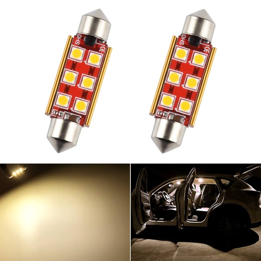 Amazon | Futwod T10 41 LED ルームランプ 電球色 LEDバルブ T10