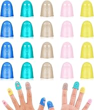 20 Pcs Silicone Guitar Finger Protectors 5 Sizes for String Instrument Guitar Bass Ukulele