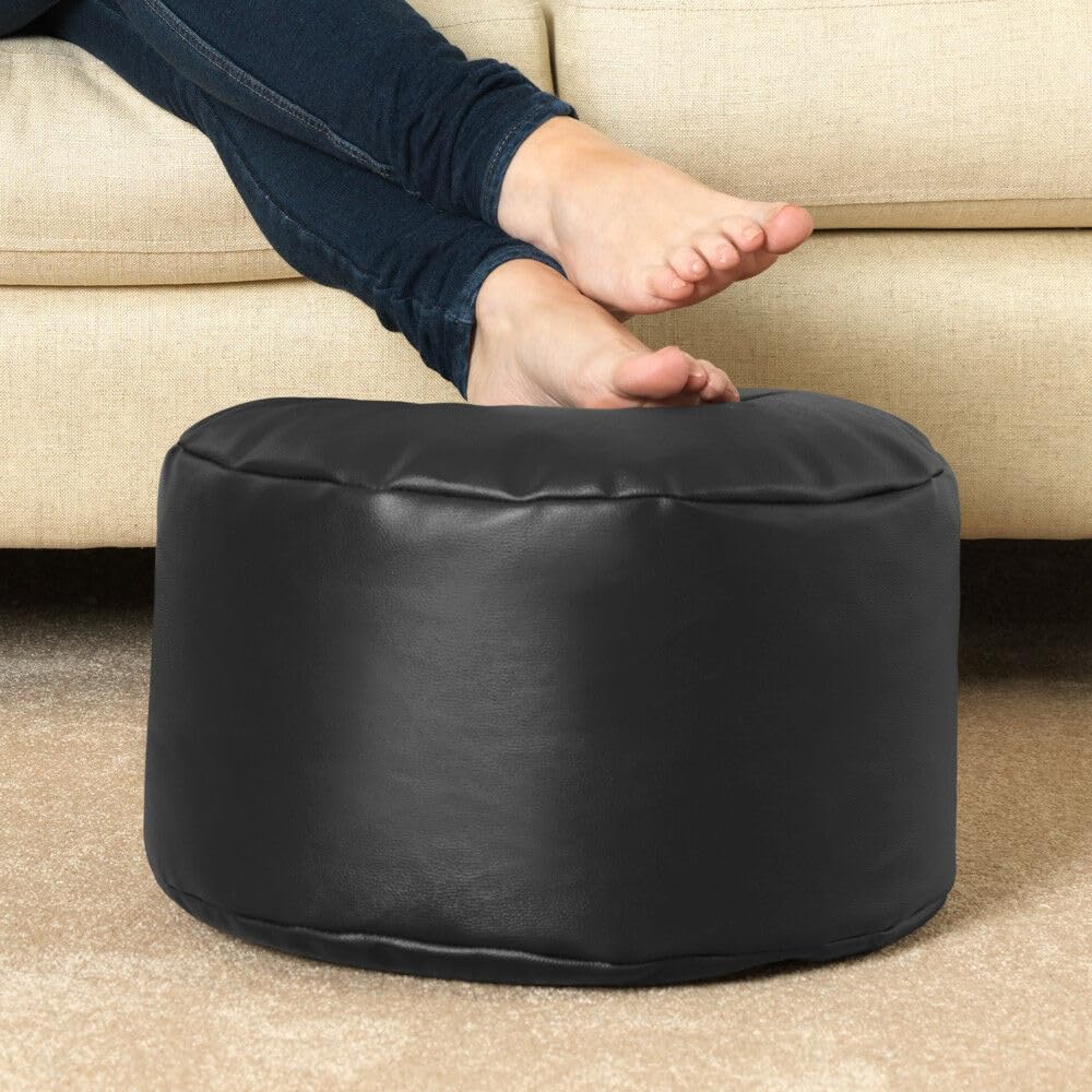 INSTER Bean Bag Cover 4XL Without Beans with Footrest and Cushion Lounge Chair Luxury Bean Bag Cover with Footrest Without Beans 4XL (Without Fillers) (FootRest)
