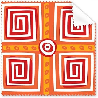 Spiral Boxes Mexico Totems Ancient Civilization Cleaning Cloth Phone Screen Glasses Cleaner 5pcs