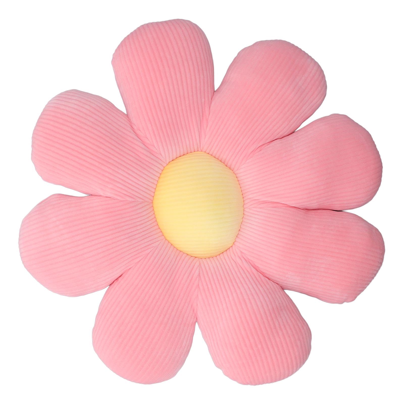 Cojín de Margaritas de Felpa - Flores Suaves para Asiento de Piso, Silla, Sofá y Coche (Tipo 4) - tipo 4