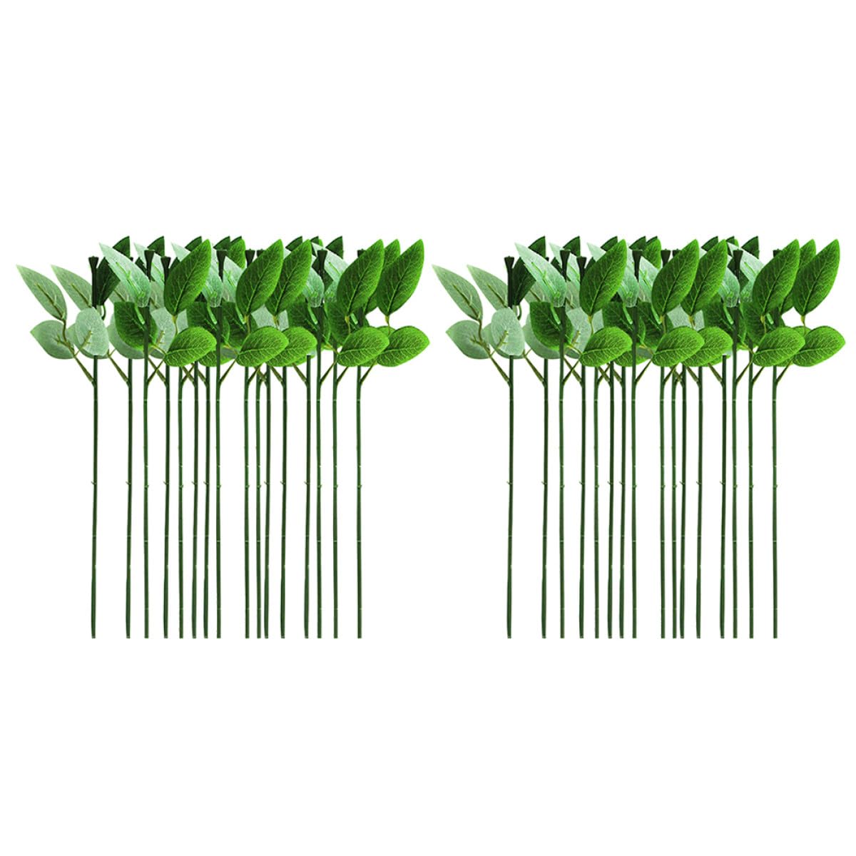 Plantas artificiales de plástico flexibles con 40 tallos verdes para arreglos