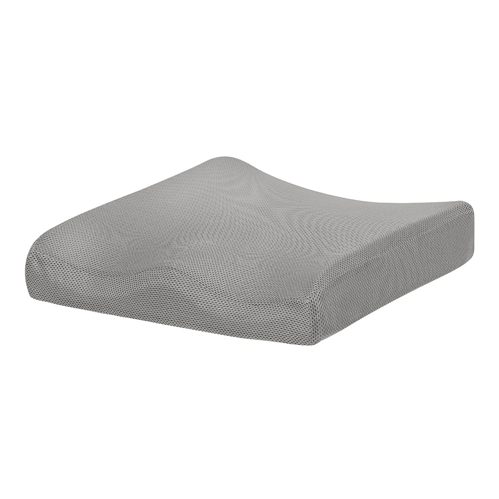 DECASATEXTIL®-Cojín antiescaras de núcleo viscoelástico - Alivia la presión del coxis y previene úlceras por presión en sillas de Ruedas, oficinas y Coches. Diseño ergonómico y Funda Lavable.