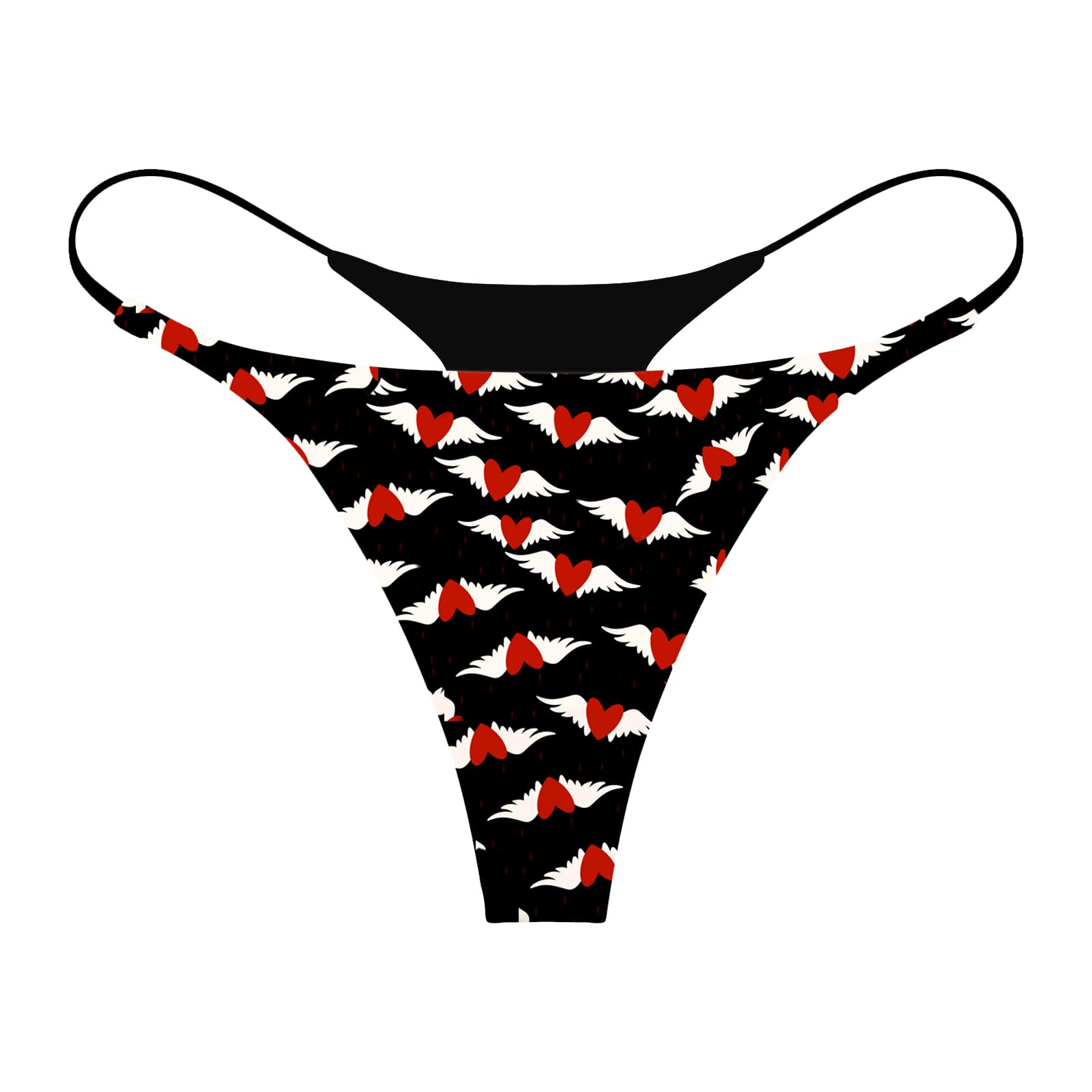 ETAOLINE Women's Thong Bikini Cheeky Bottom Solid G String Panties