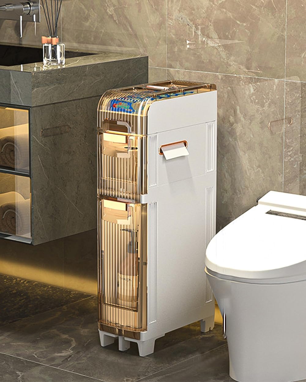 Lozovin 3Tiers Small Bathroom Storage Free