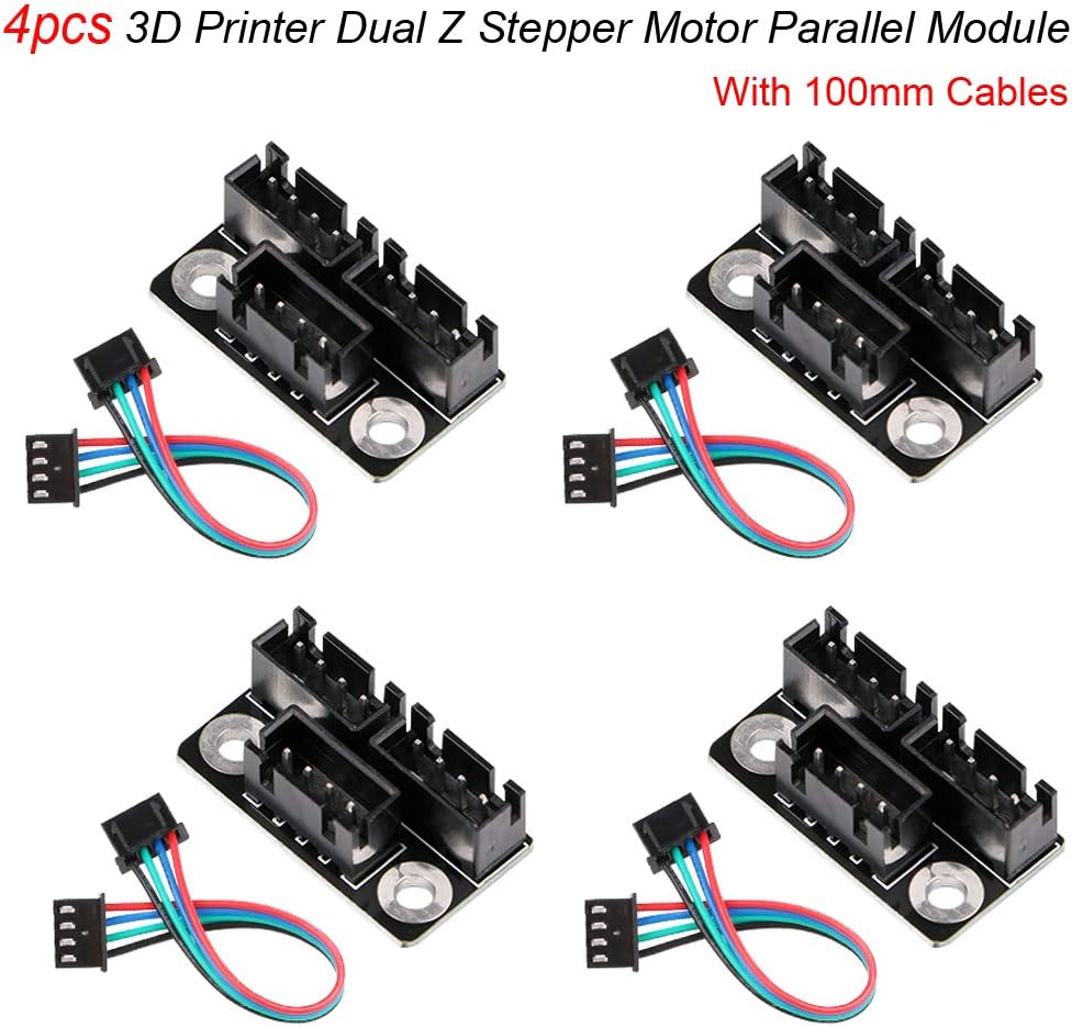 4pcs TL-Smoother Plus Addon Module 3D Printer Accessories Filter for Pattern Elimination Motor Filter Clipping Filter 3D Printer Motor Drivers Terminator Reprap MK8 I3 (Black)