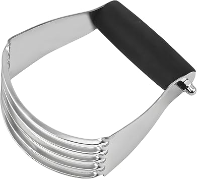 Stainless Steel Pastry Cutter, Heavy Duty Pastry Blender with Non-Slip Grip & Sharp Blades, Dishwasher Safe Pastry Tools for Pie Crust, Biscuits, Bread & Scones