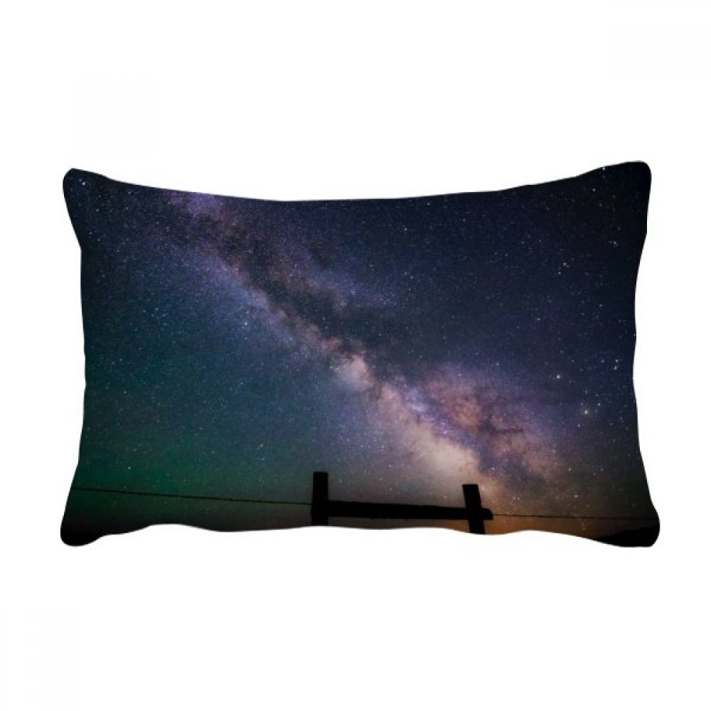 Coussin Violet Dark Stars Galaxy oreiller lombaire de canapé 16x24 pouces multicolore
