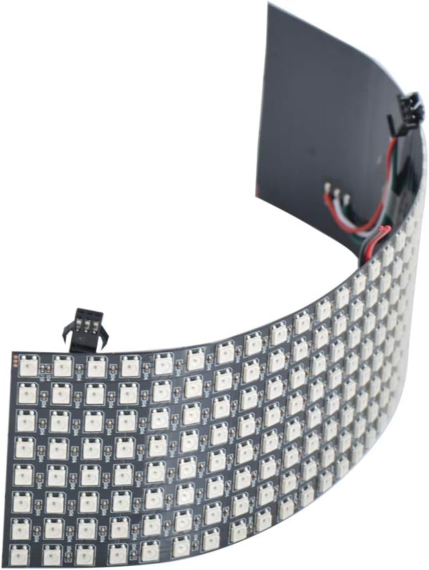 8x32 LED Matrix 256 Pixels WS2812B Digital Flexible LED Panel Individually Addressable Full Dream Color DC5V