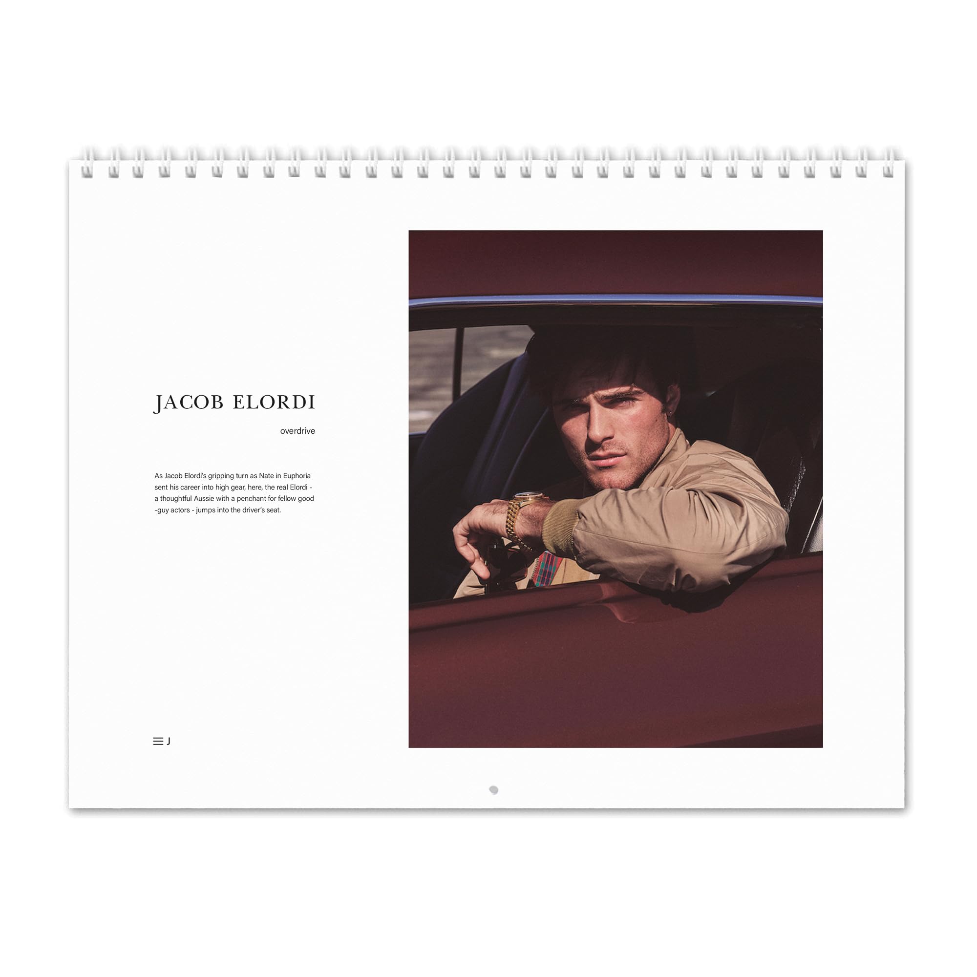 Jacob Elordi - Overdrive Wall Calendar