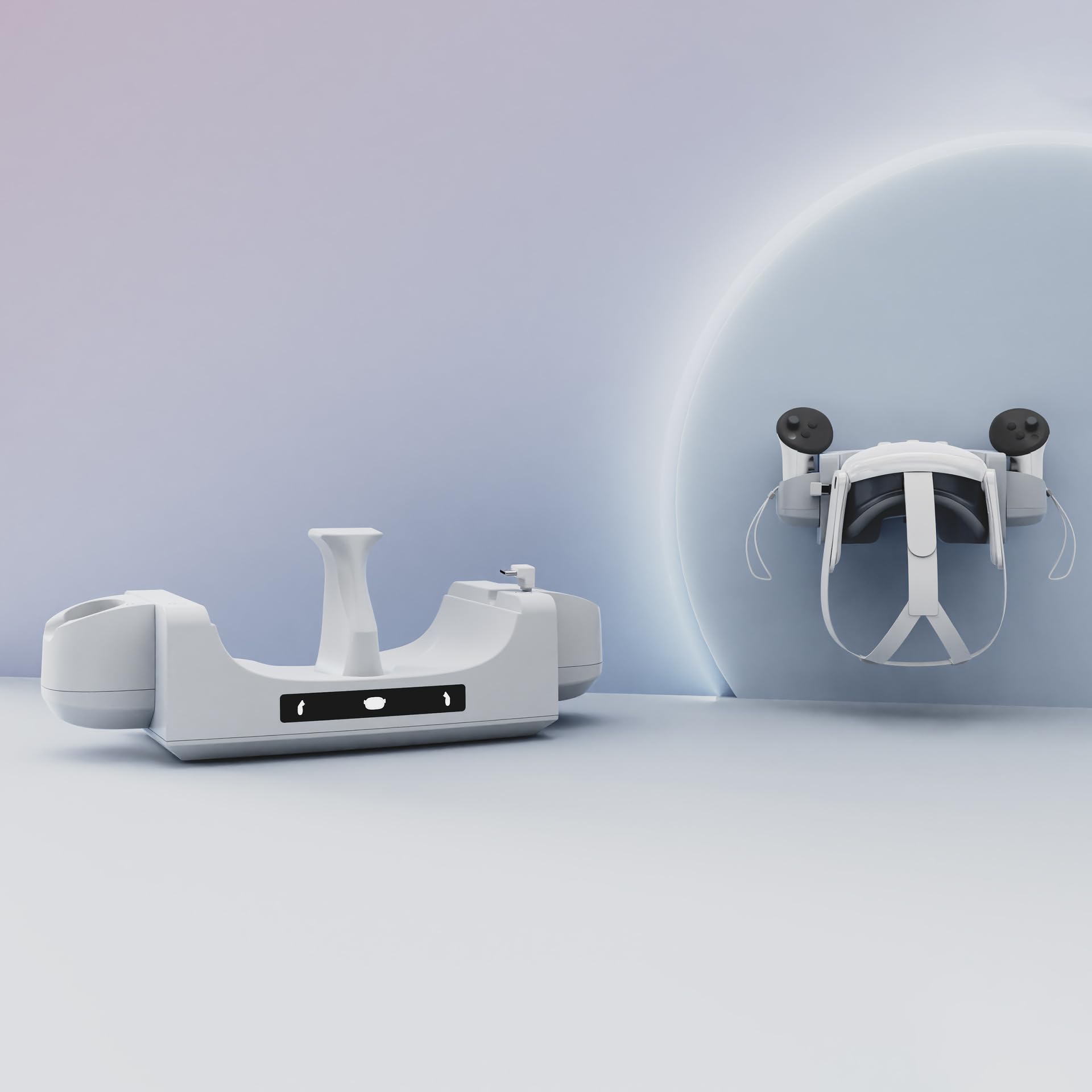 Do Meta Quest 3 VR uchwyt ścienny kontaktowa stacja ładująca + stojak do przechowywania zestawu słuchawkowego VR