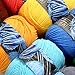 Yinsun 15x50g Acrylic Yarn Skeins 2625 Yards for Knitting Crafting Starter Crochet Kit Yarn Bulk for Adult and Kids Craft Projects