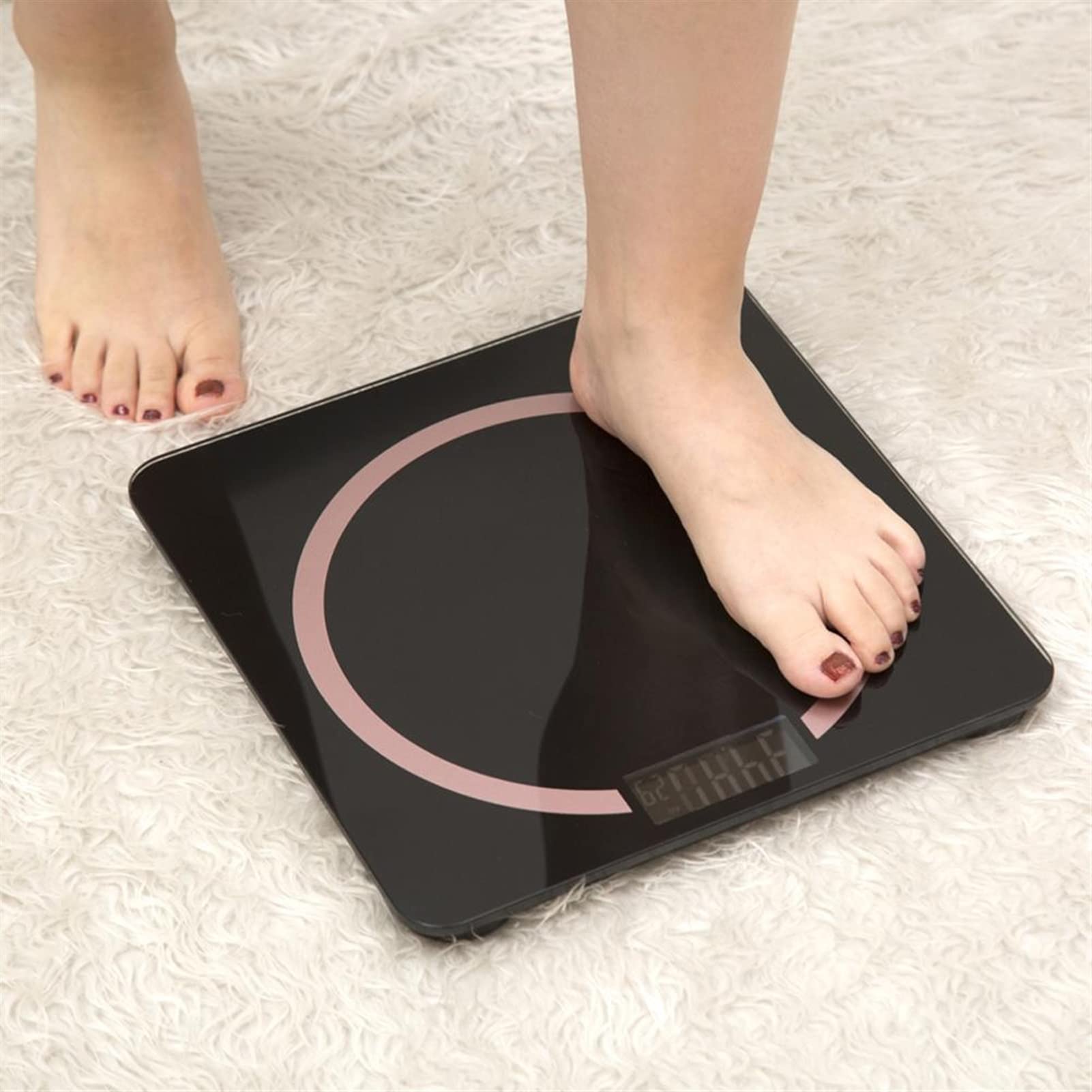 JINGYAN Básculas digitales Electronic Scales Bathroom Floor For People Weighing High Quality Toughened Glass Body Scale LED Digital Girl