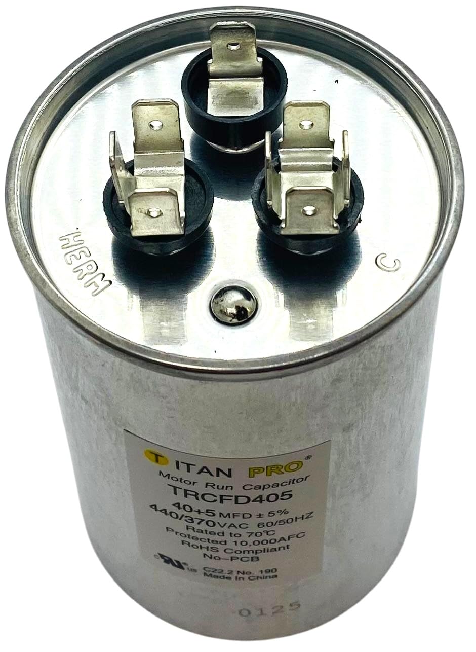 TITAN PRO TRCFD405 Condensador de motor redondo 4-13/16 pulgadas H