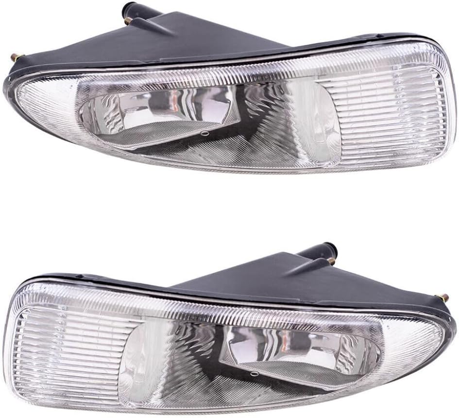 KarParts360 For Chrysler Town and Country Fog Light Assembly 2001 2002 2003 2004 Driver and Passenger Side Pair w/Bulbs Replaces CH2592117 CH2593117