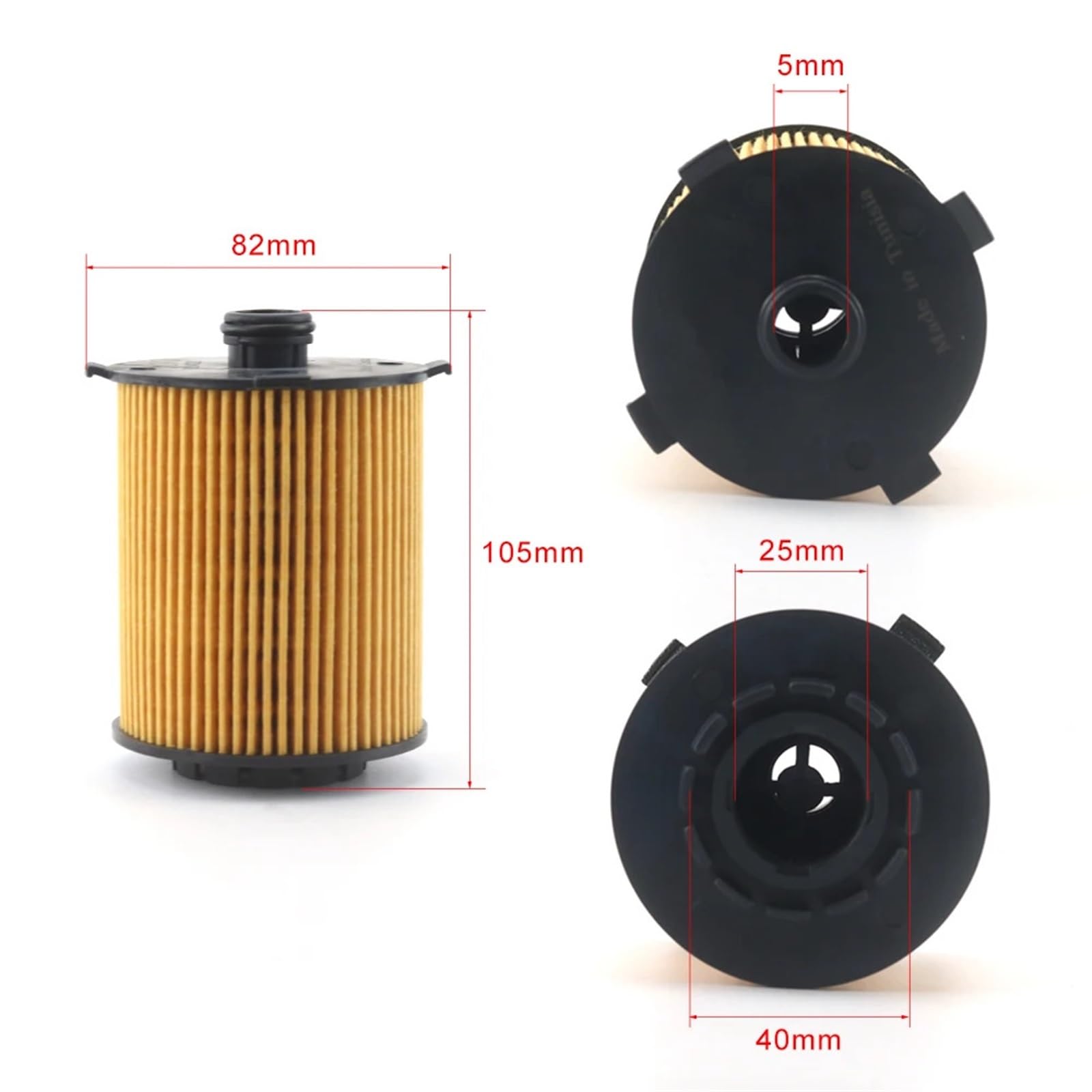 MOTOHIRO 2 uds 4 Uds 32140029 Elemento de Filtro de Aceite de Coche for S60 S80 V60 XC90 V90 XC60 XC70 XC40 2014-2020 Protege la Caja de Cambios Filtros de Aceite para vehículos (Size : 4PCS)