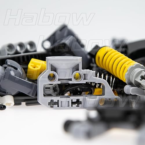 Miniatura 6 de 150pcs Technic-Parts Axle-Pin-Connector Compatible con Lego-Technic, Ruedas Link Chain Steering Technic-Suspension Engine Technic Actuador lineal