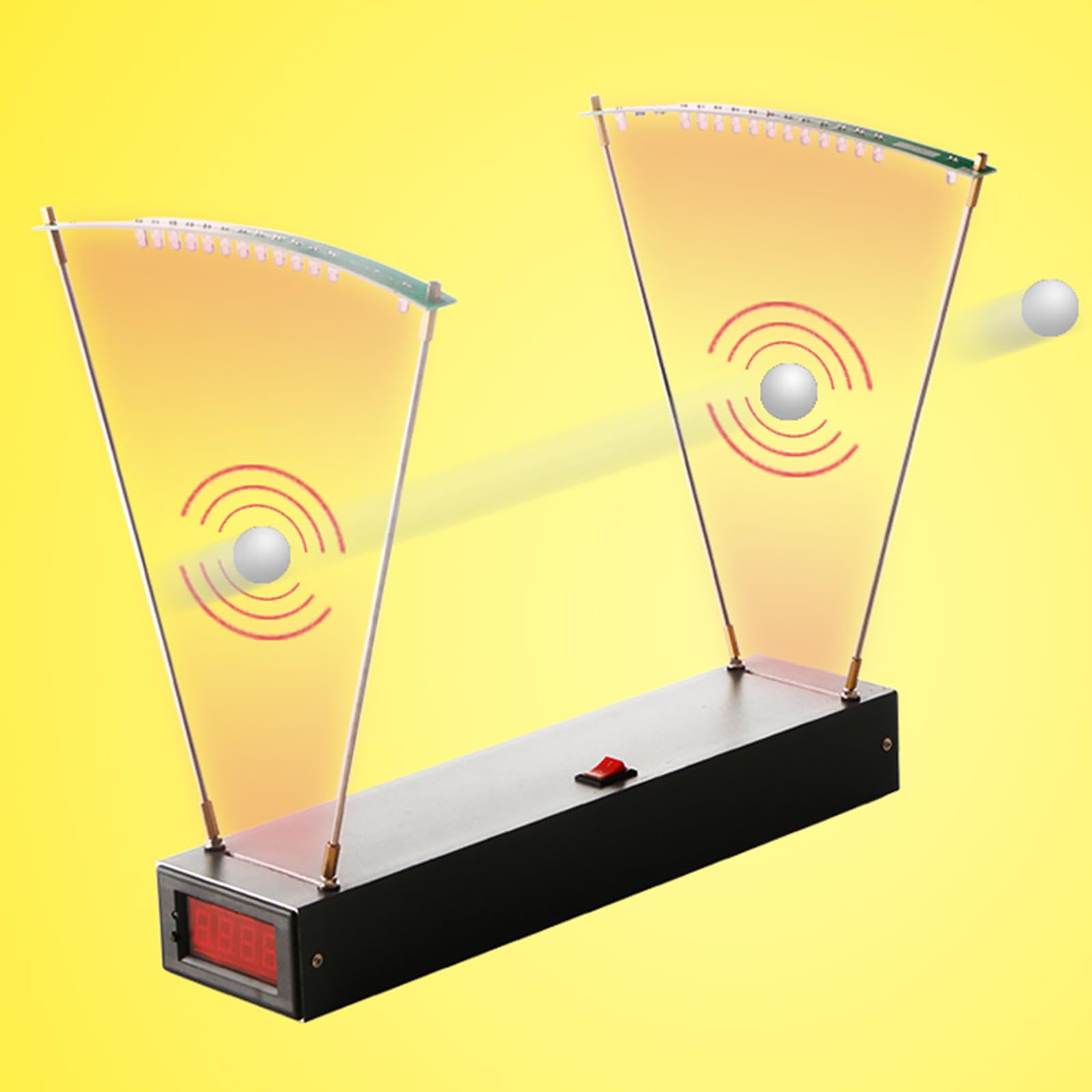 PACUM Shooting Speed Tester, Precision Ballistic Chronograph, Bullet Bow Arrow Velocity Meter Measurement Tool, Can save 80 sets of data, with FPS and MPS Readings, for Tennis, Badminton, Shooting