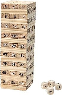 لعبة مكعبات بناء دومينو من خشب الصنوبر، ضمان لمدة عام واحد، موديل 9880