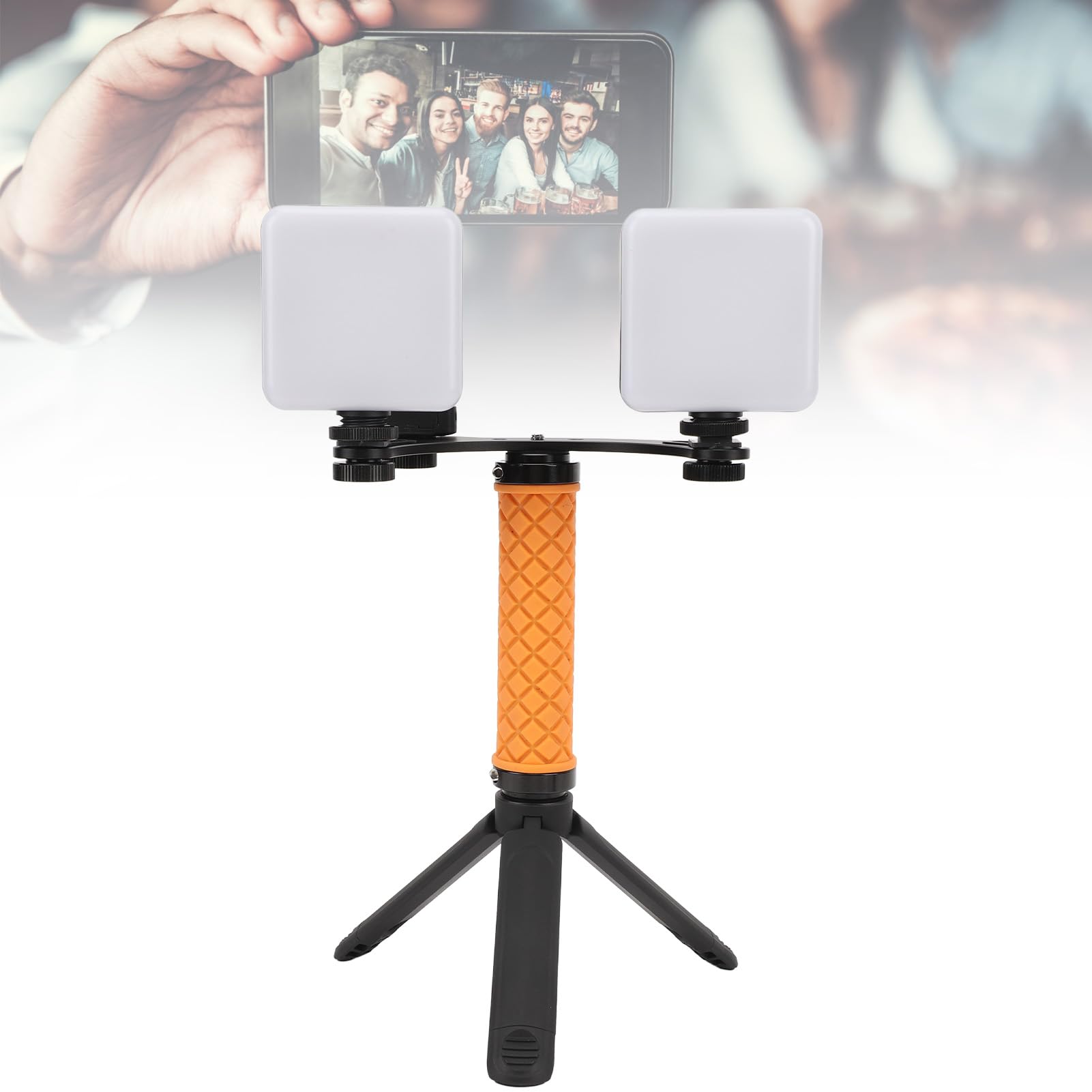 Mini Fill Lamp Adjustable Brightness Handheld Cell Phone Camera Fill Light for Food Photography