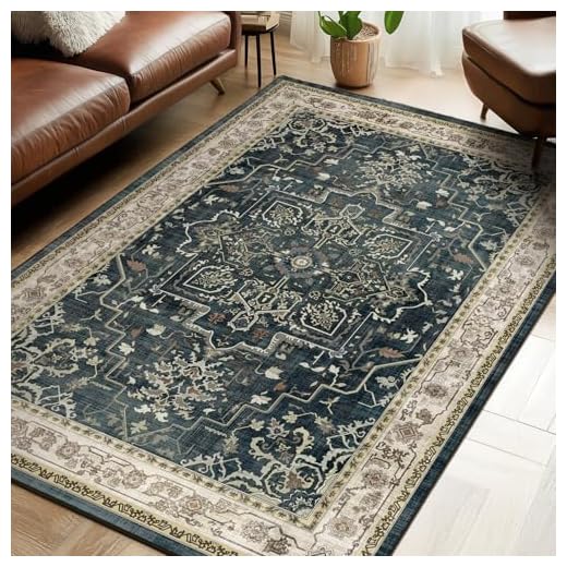 Vintage Medallion Pattern Area Rug
