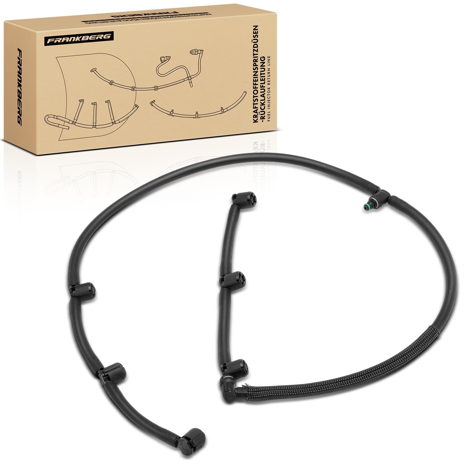 Frankberg Tuyau de retour pour fuite de carburant/biodiesel 6420700200 | Compatible avec: Bus Vito W639, Viano W639, CLS Shooting Brake X218, GLE W166, Classe C W204, Classe M W166, GLS X166