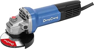Dong Cheng DSM21-100B Angle Grinder | 900W Heavy Duty | 100mm (4-Inch) | 13,000 RPM High Speed | Professional Metal Cutter, Stone Grinder & Marble Polisher Machine with Rear Switch
